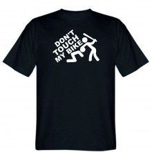 Футболка жіноча чорна Dont touch my bike розмір L Футболка жіноча чорна Dont touch my bike розмір L
