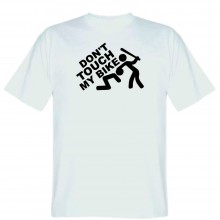 Футболка жіноча біла Dont touch my bike розмір M Футболка жіноча біла Dont touch my bike розмір M