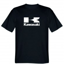 Футболка жіноча чорна Kawasaki logo розмір L Футболка жіноча чорна Kawasaki logo розмір L