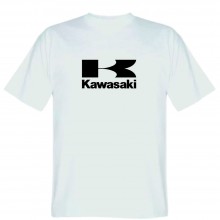 Футболка жіноча біла Kawasaki logo розмір M Футболка жіноча біла Kawasaki logo розмір M