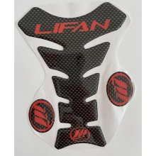 Объёмная защитная наклейка на бак мотоцикла Lifan carbon red Объёмная защитная наклейка на бак мотоцикла Lifan carbon red