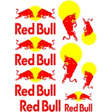 Стікерпак наклейки для мотоцикла або автомобіля RED BULL Стікерпак наклейки для мотоцикла або автомобіля RED BULL