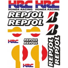 Стікерпак наклейки для мотоцикла або автомобіля Repsol Стікерпак наклейки для мотоцикла або автомобіля Repsol