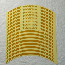 Світловідбивні смужки безпеки на обід колеса мотоцикла Combined Honda Жовті