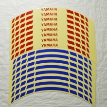 Світловідбивні смужки безпеки на обід колеса мотоцикла Combined Yamaha Сині/Червоні Світловідбивні смужки безпеки на обід колеса мотоцикла Combined Yamaha Сині/Червоні