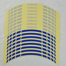 Світловідбивні смужки безпеки на обід колеса мотоцикла Combined Yamaha Сині/Білі Світловідбивні смужки безпеки на обід колеса мотоцикла Combined Yamaha Сині/Білі