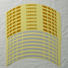 Світловідбивні смужки безпеки на обід колеса мотоцикла Combined Yamaha Білі/Жовті Світловідбивні смужки безпеки на обід колеса мотоцикла Combined Yamaha Білі/Жовті
