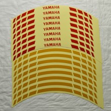 Світловідбивні смужки безпеки на обід колеса мотоцикла Combined Yamaha Жовті/Червоні Світловідбивні смужки безпеки на обід колеса мотоцикла Combined Yamaha Жовті/Червоні