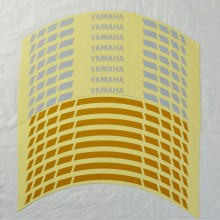 Світловідбивні смужки безпеки на обід колеса мотоцикла Combined Yamaha Жовті/Білі Світловідбивні смужки безпеки на обід колеса мотоцикла Combined Yamaha Жовті/Білі