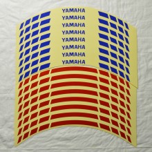 Світловідбивні смужки безпеки на обід колеса мотоцикла Combined Yamaha Червоні/Сині Світловідбивні смужки безпеки на обід колеса мотоцикла Combined Yamaha Червоні/Сині