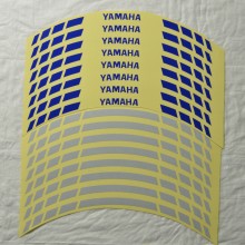 Світловідбивні смужки безпеки на обід колеса мотоцикла Combined Yamaha Білі/Сині Світловідбивні смужки безпеки на обід колеса мотоцикла Combined Yamaha Білі/Сині