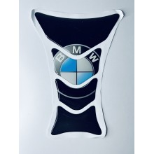 Об'ємна захисна наклейка на бак мотоцикла ShopTobi Black BMW Logo