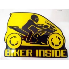 Об'ємна полімерна 3D наклейка ShopTobi Biker Inside