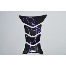 Об'ємна захисна наклейка на бак мотоцикла ShopTobi Purple neon girl TX Об'ємна захисна наклейка на бак мотоцикла ShopTobi Purple neon girl TX